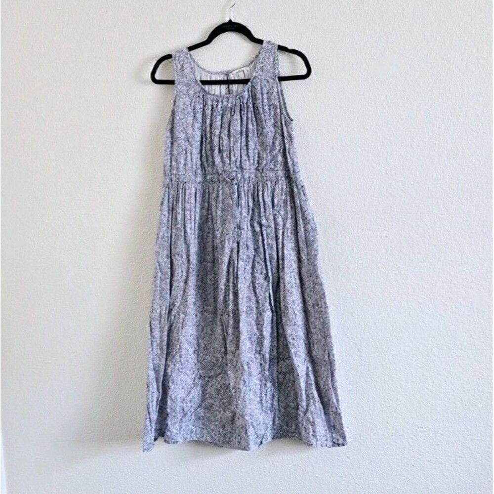 Studio Clip Floral Print Gathered Drawstring Dress est Size M Cottagecore Dainty